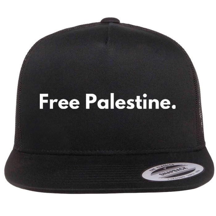 Free Palestine Gaza Flat Bill Trucker Hat