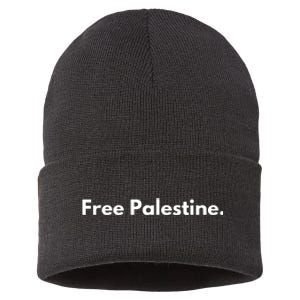 Free Palestine Gaza Sustainable Knit Beanie