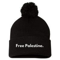 Free Palestine Gaza Pom Pom 12in Knit Beanie