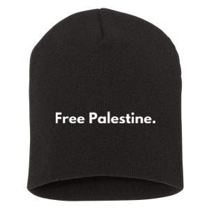 Free Palestine Gaza Short Acrylic Beanie