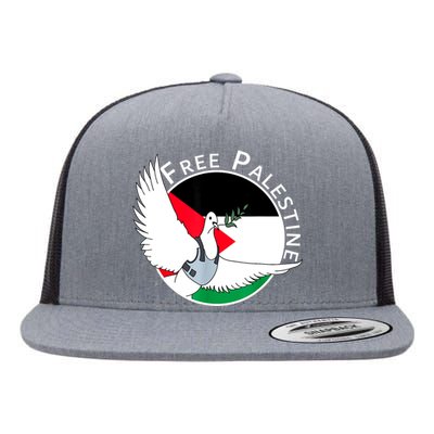 Free Palestine Gaza Palestinian Flat Bill Trucker Hat