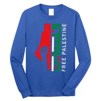 Free Palestine Gaza Flag Arabic Freedom for Palestinians  Long Sleeve Shirt