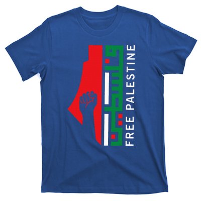 Free Palestine Gaza Flag Arabic Freedom for Palestinians  T-Shirt