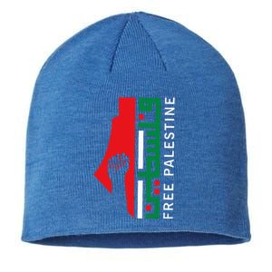 Free Palestine Gaza Flag Arabic Freedom for Palestinians  Sustainable Beanie