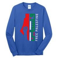 Free Palestine Gaza Flag Arabic Freedom for Palestinians  Tall Long Sleeve T-Shirt