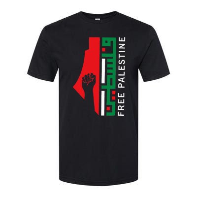 Free Palestine Gaza Flag Arabic Freedom for Palestinians  Softstyle CVC T-Shirt