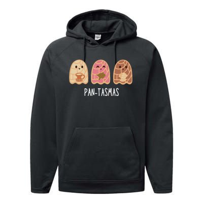 Funny Pantasmas Ghost Pan Dulce Performance Fleece Hoodie