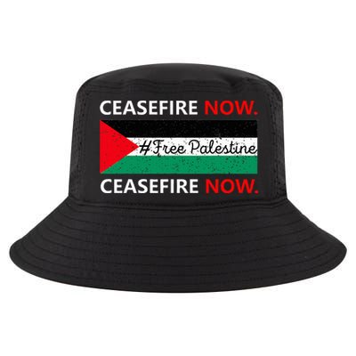 Free Palestine Gaza Jews Say Cease Fire Now Not In Our Name Cool Comfort Performance Bucket Hat