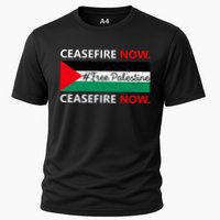 Free Palestine Gaza Jews Say Cease Fire Now Not In Our Name Cooling Performance Crew T-Shirt