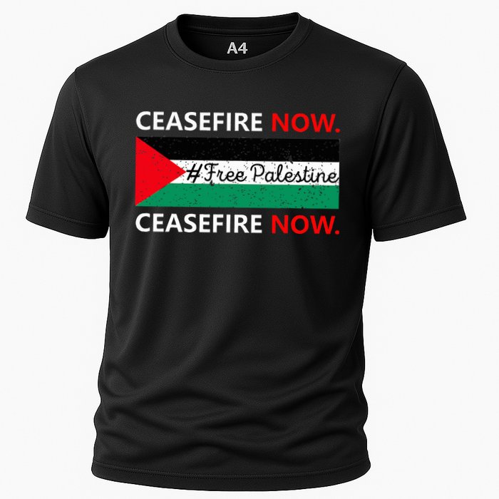 Free Palestine Gaza Jews Say Cease Fire Now Not In Our Name Cooling Performance Crew T-Shirt