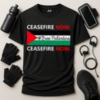 Free Palestine Gaza Jews Say Cease Fire Now Not In Our Name Cooling Performance Crew T-Shirt