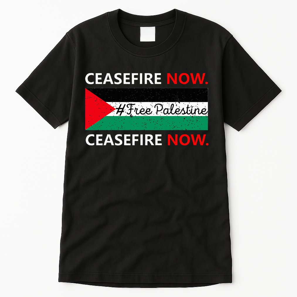 Free Palestine Gaza Jews Say Cease Fire Now Not In Our Name Tall T-Shirt