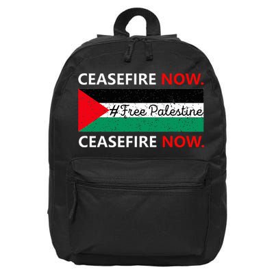 Free Palestine Gaza Jews Say Cease Fire Now Not In Our Name 16 in Basic Backpack