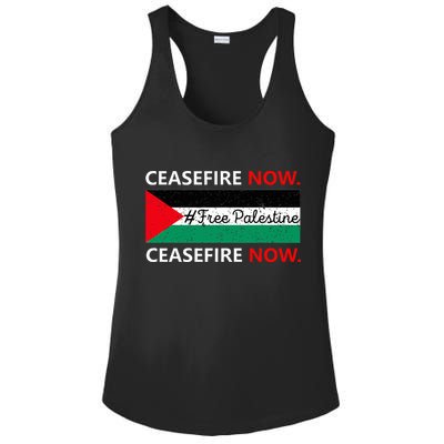 Free Palestine Gaza Jews Say Cease Fire Now Not In Our Name Ladies PosiCharge Competitor Racerback Tank