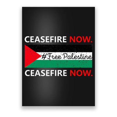 Free Palestine Gaza Jews Say Cease Fire Now Not In Our Name Poster