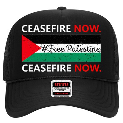 Free Palestine Gaza Jews Say Cease Fire Now Not In Our Name Trucker Hat