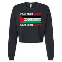 Free Palestine Gaza Jews Say Cease Fire Now Not In Our Name Cropped Pullover Crew