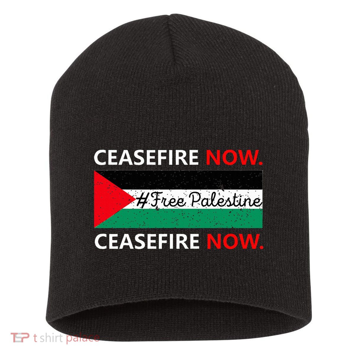 Free Palestine Gaza Jews Say Cease Fire Now Not In Our Name Short Acrylic Beanie