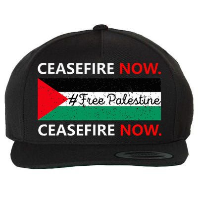 Free Palestine Gaza Jews Say Cease Fire Now Not In Our Name Wool Snapback Cap