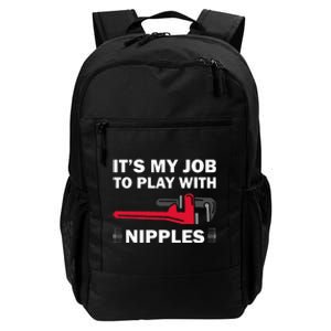 Funny Plumber Gift For Cool Plumbing Play Daily Commute Backpack