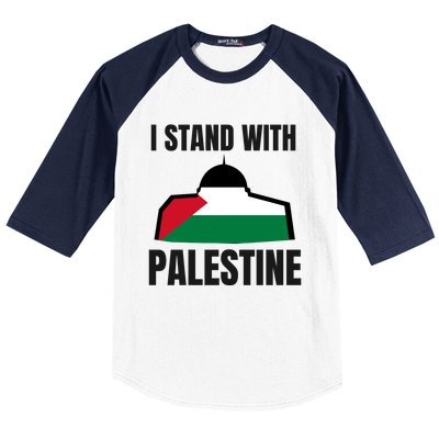 Free Palestine Gaza Flag I Stand With Palestine Freedom Baseball Sleeve Shirt