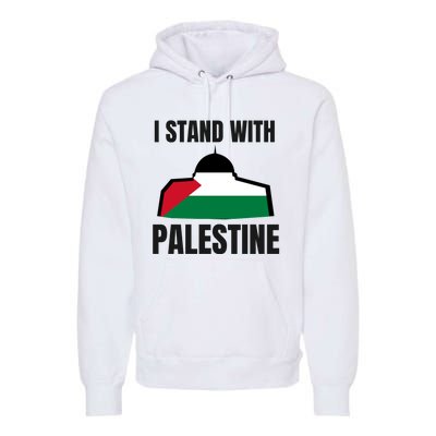 Free Palestine Gaza Flag I Stand With Palestine Freedom Premium Hoodie