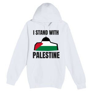 Free Palestine Gaza Flag I Stand With Palestine Freedom Premium Pullover Hoodie