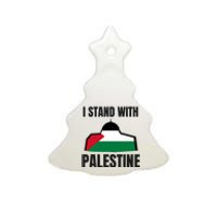 Free Palestine Gaza Flag I Stand With Palestine Freedom Ceramic Tree Ornament