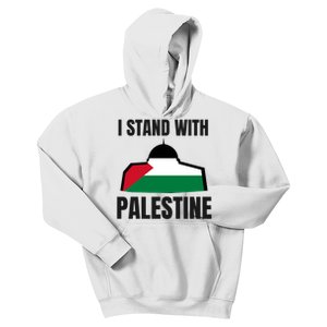 Free Palestine Gaza Flag I Stand With Palestine Freedom Kids Hoodie