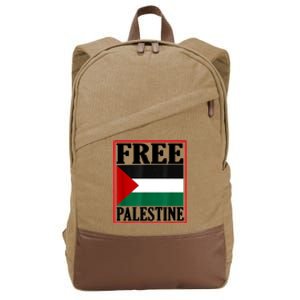 Free Palestine Gaza Palestinian Cotton Canvas Backpack