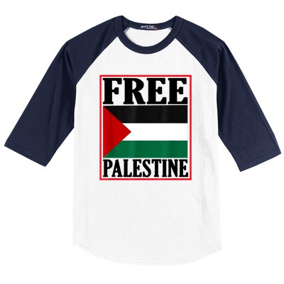 Free Palestine Gaza Palestinian Baseball Sleeve Shirt