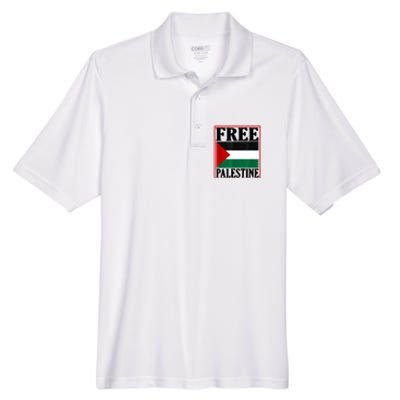 Free Palestine Gaza Palestinian Men's Origin Performance Piqué Polo