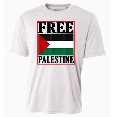 Free Palestine Gaza Palestinian Cooling Performance Crew T-Shirt