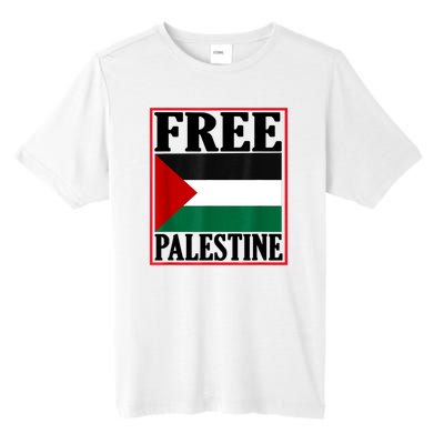 Free Palestine Gaza Palestinian Tall Fusion ChromaSoft Performance T-Shirt