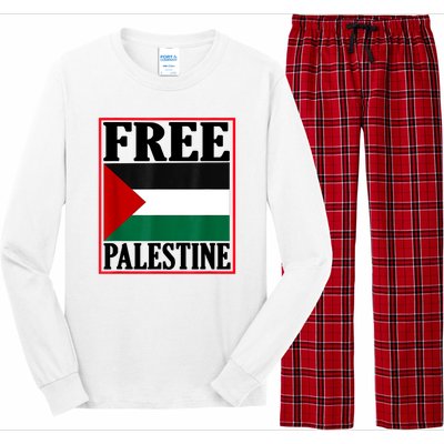 Free Palestine Gaza Palestinian Long Sleeve Pajama Set