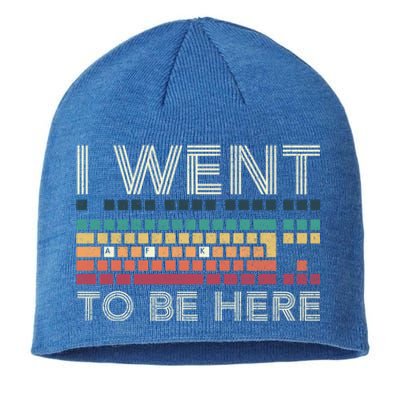 Funny Pc Gamer I Went Afk To Be Here Away From Keyboard Gift Sustainable Beanie