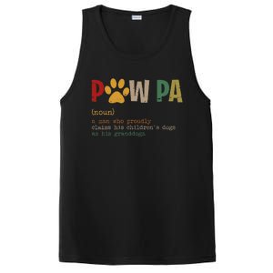 Funny Pawpa Grand Paw Grandpa Dog Dad Definition Fathers Day PosiCharge Competitor Tank