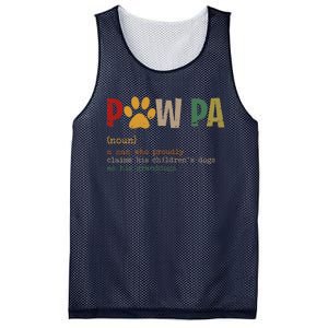 Funny Pawpa Grand Paw Grandpa Dog Dad Definition Fathers Day Mesh Reversible Basketball Jersey Tank