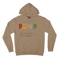 Funny Pawpa Grand Paw Grandpa Dog Dad Definition Fathers Day Hoodie