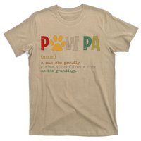 Funny Pawpa Grand Paw Grandpa Dog Dad Definition Fathers Day T-Shirt