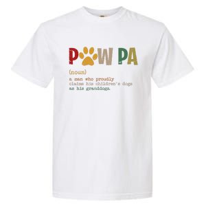 Funny Pawpa Grand Paw Grandpa Dog Dad Definition Fathers Day Garment-Dyed Heavyweight T-Shirt