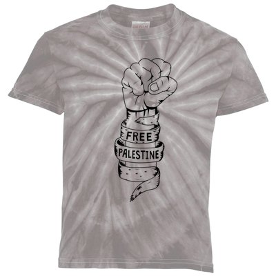 Free Palestine Gaza Palestinian Kids Tie-Dye T-Shirt