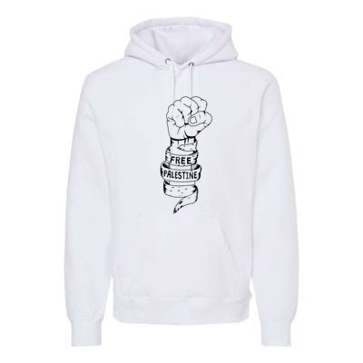 Free Palestine Gaza Palestinian Premium Hoodie