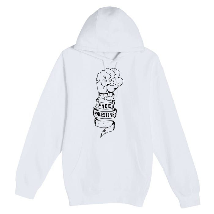 Free Palestine Gaza Palestinian Premium Pullover Hoodie