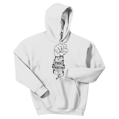 Free Palestine Gaza Palestinian Kids Hoodie