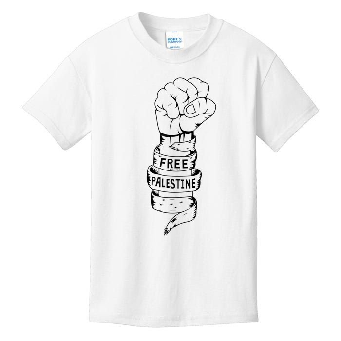 Free Palestine Gaza Palestinian Kids T-Shirt