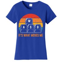 Funny Pc Gamer Computer Nerd Gift Wasd Its What Moves Me Meaningful Gift Women's T-Shirt