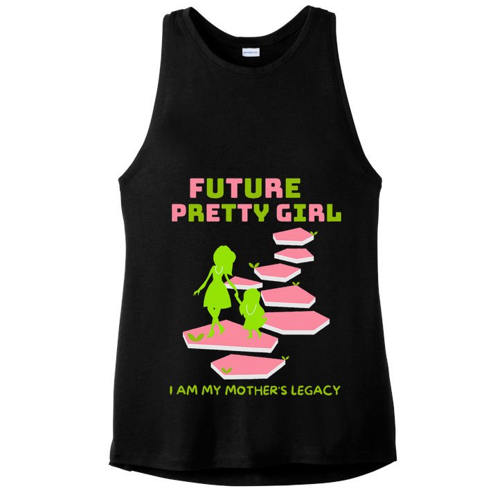 Future Pretty Girl First Black Sorority Ladies PosiCharge Tri-Blend Wicking Tank