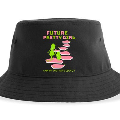 Future Pretty Girl First Black Sorority Sustainable Bucket Hat