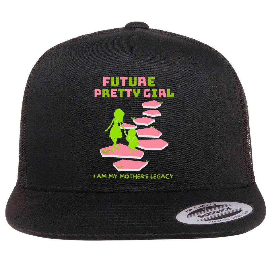Future Pretty Girl First Black Sorority Flat Bill Trucker Hat
